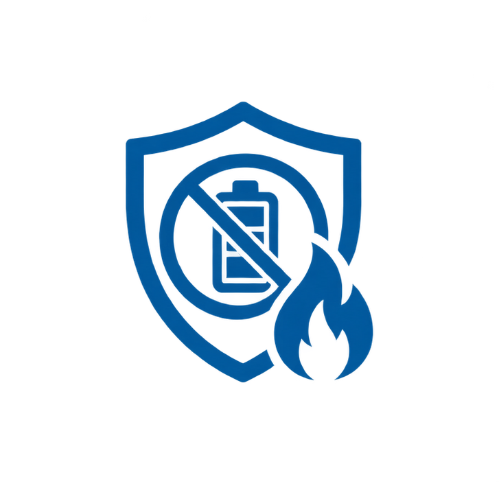 No Battery-Related Fire Risk
